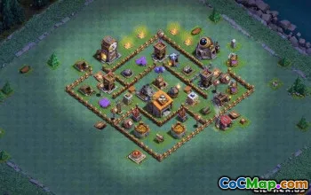 Coc Builder Hall 6 Bố cục & Bản đồ: Nông nghiệp, Trophy, cơ sở #14052