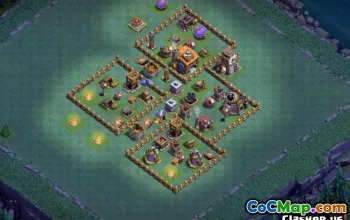 COC Builder Hall 7 Baslayouter: Jordbruk och trofékartor #14022