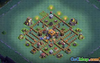 COC Builder Hall 7 Baslayouter: Jordbruk och trofékartor #14208