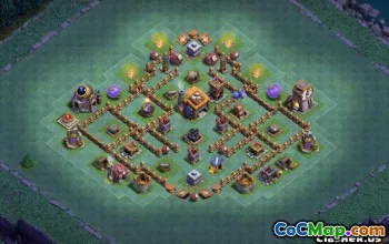 COC Builder Hall 7 Baslayouter: Farming, Trophy & More #14030