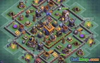 COC Builder Hall 8 Layouts: Hărți agricole și trofee #13447