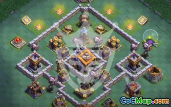 CoC Builder Hall 9 Base Copy & Map #54844