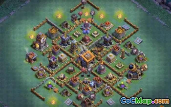 COC Builder Hall 9 Baslayouter: Jordbruk och trofédesign #13998