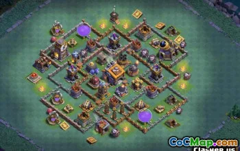 COC Builder Hall 9 Baslayouter: Jordbruk och trofékartor #14368
