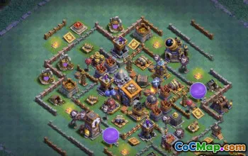 COC Builder Hall 9 Baslayouter: Jordbruk och trofékartor #14542