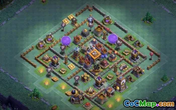 COC Builder Hall 9 Baslayouter: Jordbruk och trofékartor #14727