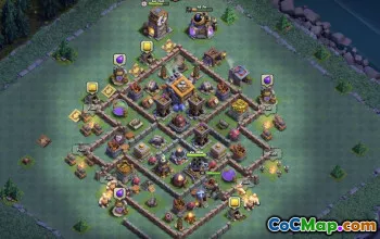 COC Builder Hall 9 Baslayouter: Farming & Trophy Maps #15887