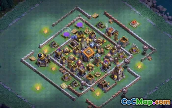 COC Builder Hall 9 Baslayouter: Farming & Trophy Maps #15919