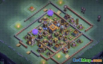 CoC Builder Hall 9 Base Layouts: Farming & Trophy Maps #16870