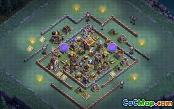 CoC Builder Hall 9 Base Layouts: Farming & Trophy Maps #16874