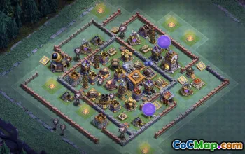 CoC Builder Hall 9 Base Layouts: Farming & Trophy Maps #16877