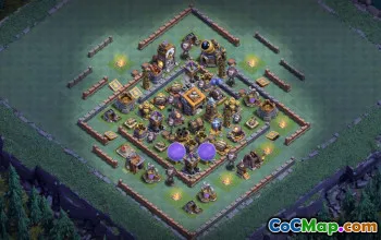 CoC Builder Hall 9 Base Layouts: Farming & Trophy Maps #16884