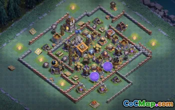 CoC Builder Hall 9 Base Layouts: Farming & Trophy Maps #16886