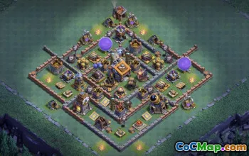 CoC Builder Hall 9 Base Layouts: Farming & Trophy Maps #16887