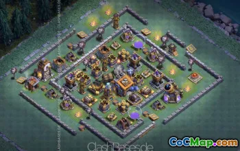 CoC Builder Hall 9 Base Layouts: Farming & Trophy Maps #16889