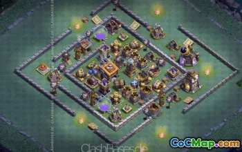 CoC Builder Hall 9 Base Layouts: Farming & Trophy Maps #16891