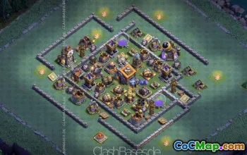 CoC Builder Hall 9 Base Layouts: Farming & Trophy Maps #16897