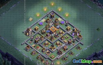 CoC Builder Hall 9 Base Layouts: Farming & Trophy Maps #16902