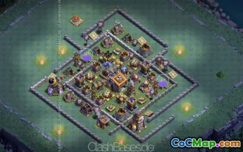 CoC Builder Hall 9 Base Layouts: Farming & Trophy Maps #16906