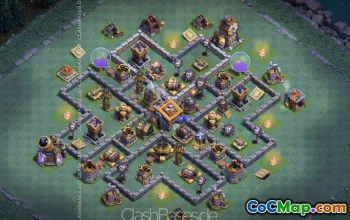 CoC Builder Hall 9 Base Layouts: Farming & Trophy Maps #16924