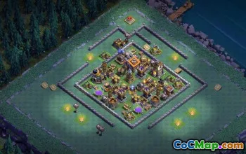 CoC Builder Hall 9 Base Layouts: Farming & Trophy Maps #17086