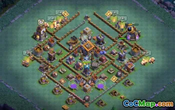 CoC Builder Hall 9 Base Layouts: Farming & Trophy Maps #17450