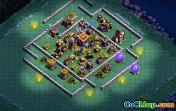 CoC Builder Hall 9 & Base Layouts – Trophy, Farming, Builder Base #33729