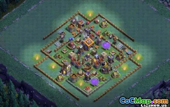 Coc Builder Hall 9: Лучшие базовые макеты и карты #13635