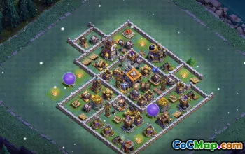 COC Builder Hall 9 Layouts: Farming and Trophy Base Maps #15723