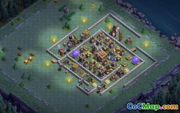 COC Builder Hall 9 Layouts: Farming & Trophy Maps # 16137