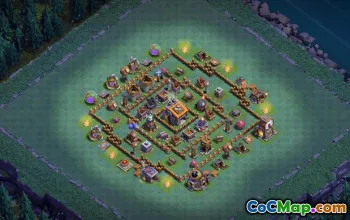 Dispositions du CoC Builder Hall 9 : Cartes d'agriculture et de trophées #16556