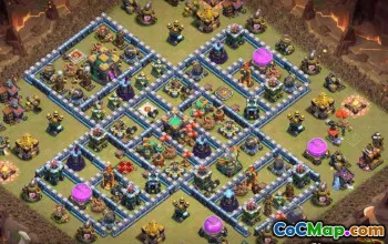 COC TH14基本布局：农业，奖杯和家乡地图＃13190