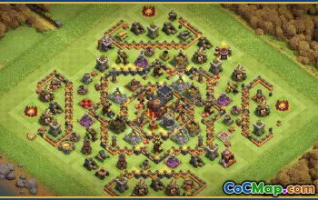 CoC Town Hall 10 Base Layout & Map | Farming, Trophy, Home Village #27810