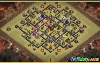 CoC Town Hall 10 Base Layouts & Copy Links | War, Farm, Trophy #29762