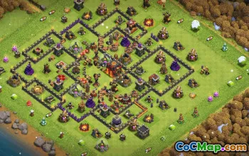 CoC Town Hall 10 Base Layouts & Copy Links | War & Trophy Bases #32053