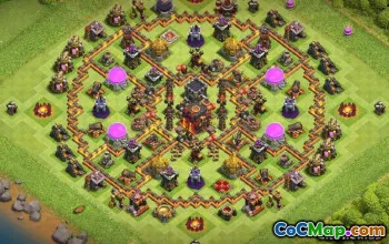 Tata Letak Pangkalan Balai Kota Coc: Peta Pertanian, Hibrida & Trofi #13897