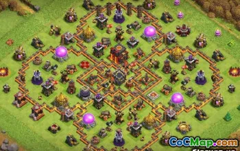 Tata Letak Pangkalan Balai Kota Coc: Pertanian, Trofi & Hibrida #14513