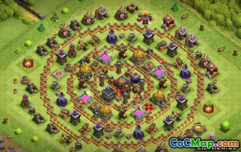 CoC Town Hall 10 Base Layouts: Farming, Trophy & Hybrid Maps #13413