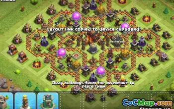 CoC Town Hall 10 Base Layouts: Farming, Trophy & Hybrid Maps #13431