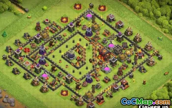 COC市政厅10基础布局：农业，奖杯和地图＃10772