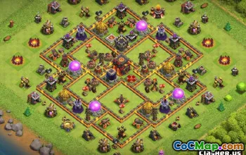 CoC Town Hall 10 Base Layouts: Farming & Trophy Maps #13738