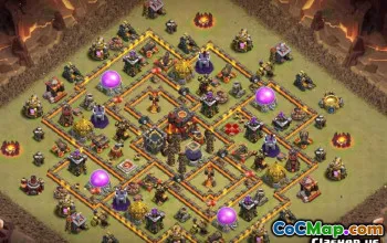 COC Town Hall 10 ბაზის განლაგება: მიწათმოქმედება და ტროფეის რუქები #14383
