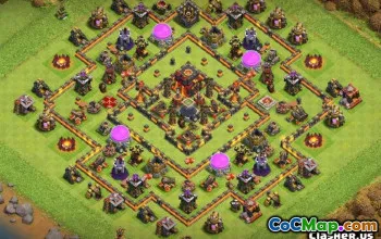 Ayuntamiento de COC 10 Diseños base: Mapas de agricultura y trofeos #14605