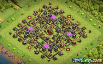 CoC Town Hall 10 Base Layouts: Farming & Trophy Maps #17114