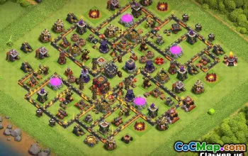 COC市政厅10基本布局：农业，奖杯和更多＃10321