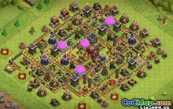 COC市政厅10基本布局：农业，奖杯和更多＃9689