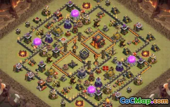 COC Town Hall 10: ბაზის განლაგება მეურნეობისთვის, ტროფი და ომი #15009