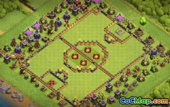 COC市政厅10基本布局和有趣的地图 - 立即复制！ ＃12279