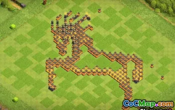 COCタウンホール10ベースレイアウト：面白い、進行状況＆マップ＃13099