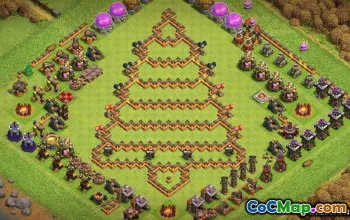 Coc Town Hall 10 기본 레이아웃 : Funny & Progress Maps #14234